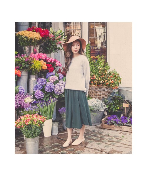 gracegift（グレースギフト）の「漆皮金跟樂福鞋（シューズ・レディース・杏色/黑/深藍・35/36/37/38/39/40/41）」の6枚目の写真