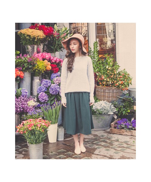 gracegift（グレースギフト）の「漆皮金跟樂福鞋（シューズ・レディース・杏色/黑/深藍・35/36/37/38/39/40/41）」の7枚目の写真