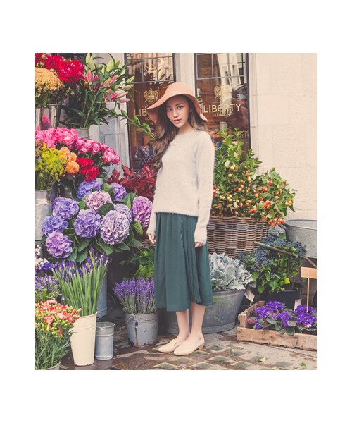 gracegift（グレースギフト）の「漆皮金跟樂福鞋（シューズ・レディース・杏色/黑/深藍・35/36/37/38/39/40/41）」の9枚目の写真