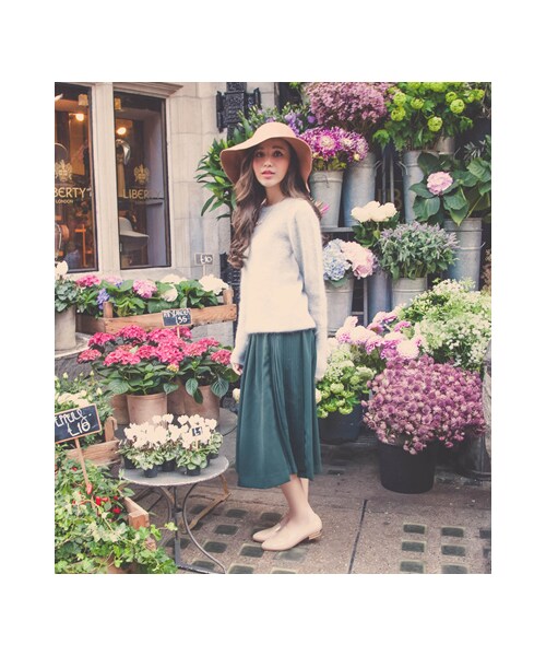 gracegift（グレースギフト）の「漆皮金跟樂福鞋（シューズ・レディース・杏色/黑/深藍・35/36/37/38/39/40/41）」の8枚目の写真