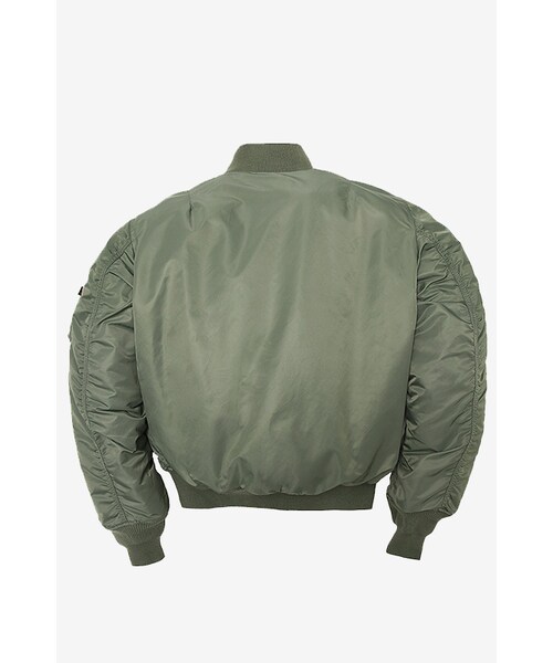 Alpha Industries（アルファインダストリーズ）の「MA-1 Flight JacketS.Green/Orange（トップス・メンズ・S.Green/Orange・S/M/L）」の3枚目の写真
