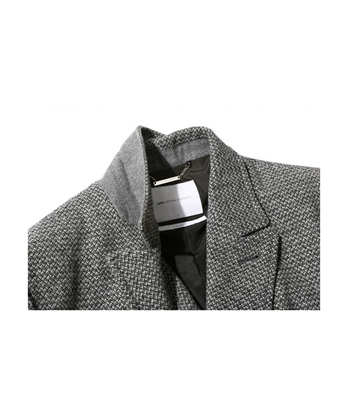 LIFUL MINIMAL GARMENTS.（ライフルミニマルガーメンツ）の「WOOL HERRINGBONE DOUBLE BREASTED COAT GREY（その他・メンズ・기타・S/M/L）」の3枚目の写真