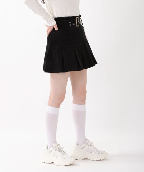 ALAND（エーランド）の「NASTY FANCY CLUB／コールプリーツベルトスカート（スカート・レディース・ブラック(19)/ブラウン(50)・M）」の6枚目の写真