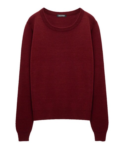 Re:EDIT（リエディ）の「タータンチェッククルーネックニットトップス（トップス・レディース・ブラック/アイボリー/ワイン/グリーン/ネイビー/ブラック×ホワイト/ホワイト×ブラック/グリーン×ホワイト/ネイビー×ホワイト/レッド×ホワイト・M）」の5枚目の写真