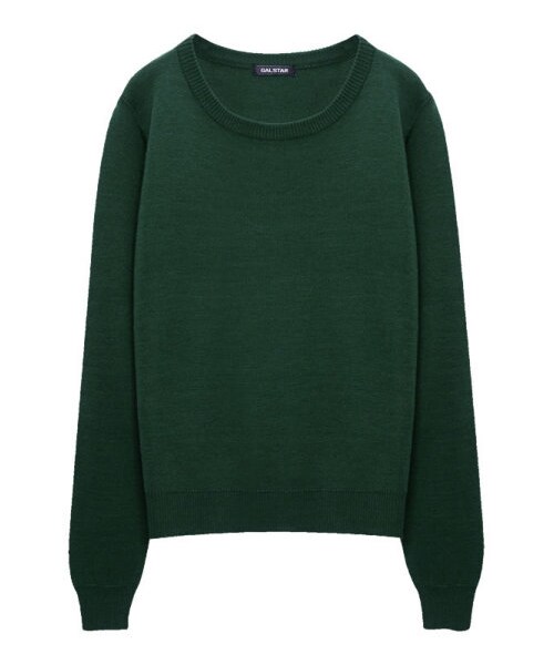 Re:EDIT（リエディ）の「タータンチェッククルーネックニットトップス（トップス・レディース・ブラック/アイボリー/ワイン/グリーン/ネイビー/ブラック×ホワイト/ホワイト×ブラック/グリーン×ホワイト/ネイビー×ホワイト/レッド×ホワイト・M）」の6枚目の写真