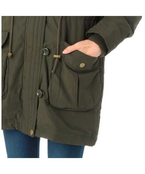 OZOC（オゾック）の「ラクーンファーフード付きモッズコート（モッズ