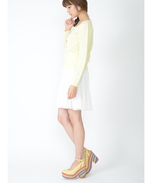 Honey Salon（ハニーサロン）の「レインボージュート（シューズ・レディース・ピンク/アイボリー/イエロー/ブラック・23cm/23.5cm/24cm/24.5cm）」の13枚目の写真