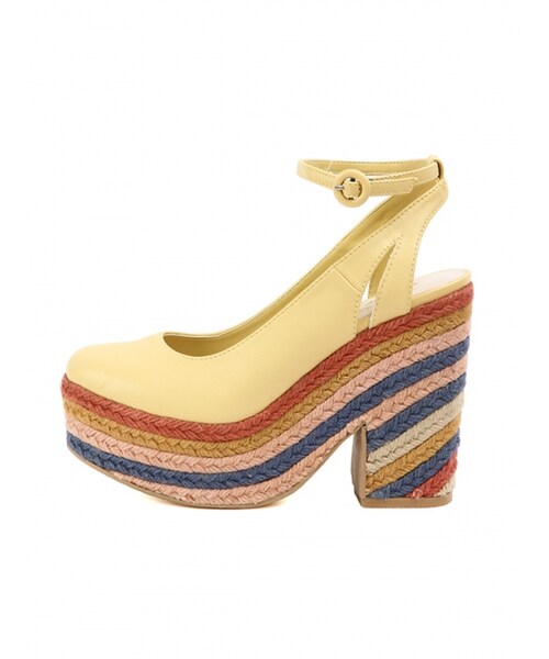 Honey Salon（ハニーサロン）の「レインボージュート（シューズ・レディース・ピンク/アイボリー/イエロー/ブラック・23cm/23.5cm/24cm/24.5cm）」の4枚目の写真