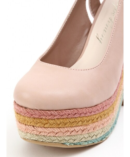 Honey Salon（ハニーサロン）の「レインボージュート（シューズ・レディース・ピンク/アイボリー/イエロー/ブラック・23cm/23.5cm/24cm/24.5cm）」の9枚目の写真