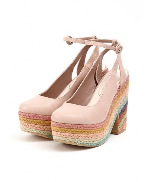 Honey Salon（ハニーサロン）の「レインボージュート（シューズ・レディース・ピンク/アイボリー/イエロー/ブラック・23cm/23.5cm/24cm/24.5cm）」の6枚目の写真