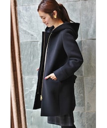 IENA | 《追加予約》フードツキメルトンビーバー コクーンコート(ジャケット/アウター)