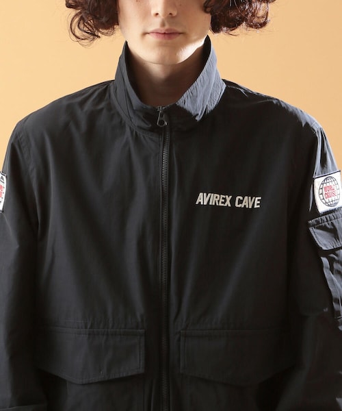 AVIREX（アヴィレックス）の「AVIREX ケーブ ジャケット/AVIREX CAVE JACKET（ジャケット/アウター・メンズ・OFF/WHITE/BLACK/RED/KHAKI/NAVY・M, L, XL, XXL）」の7枚目の写真