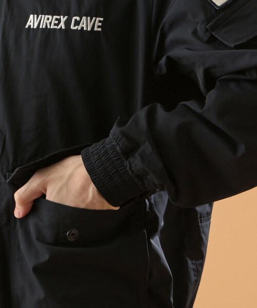 AVIREX（アヴィレックス）の「AVIREX ケーブ ジャケット/AVIREX CAVE JACKET（ジャケット/アウター・メンズ・OFF/WHITE/BLACK/RED/KHAKI/NAVY・M, L, XL, XXL）」の8枚目の写真