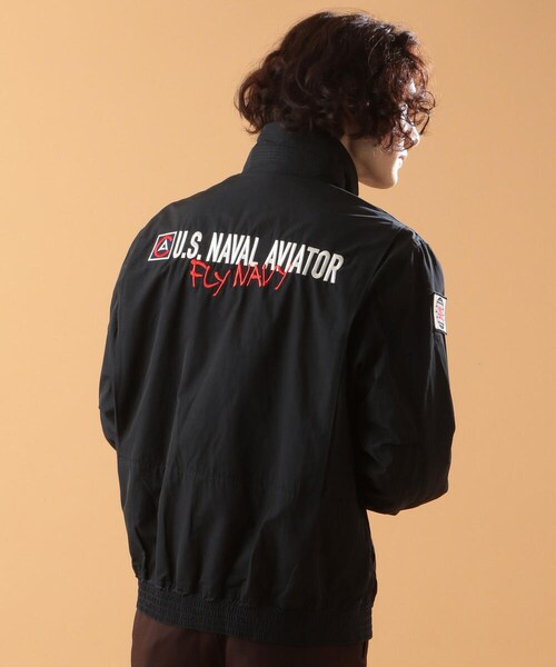 AVIREX（アヴィレックス）の「AVIREX ケーブ ジャケット/AVIREX CAVE JACKET（ジャケット/アウター・メンズ・OFF/WHITE/BLACK/RED/KHAKI/NAVY・M, L, XL, XXL）」の6枚目の写真