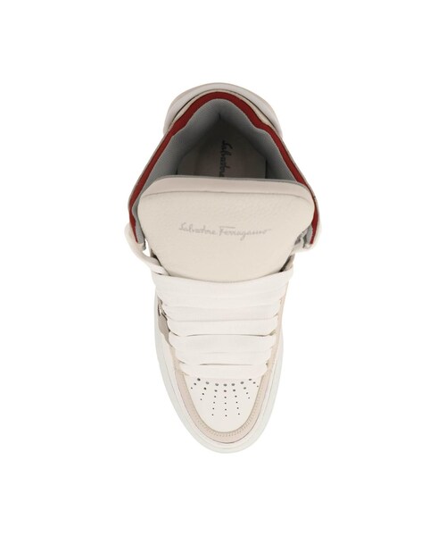 FERRAGAMO（フェラガモ）の「22SS 살바토레페레가모 미드탑 레더 스니커즈 0206850751367002OR（その他・기타・6/7/8/9/10/11/12/13/10.5/11.5/12.5/6.5/7.5/8.5/9.5）」の2枚目の写真