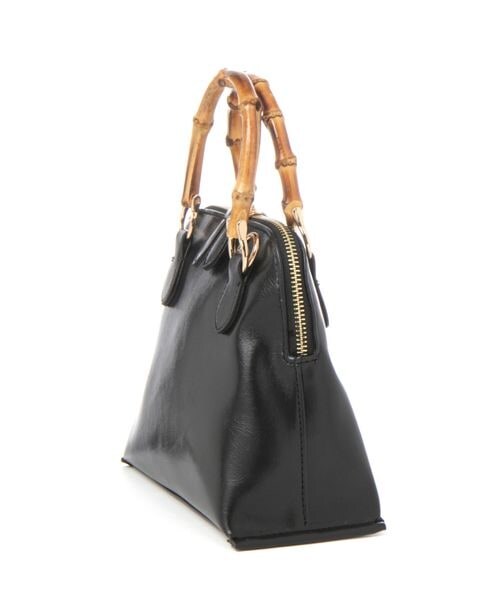 Andemiu（アンデミュウ）の「バンブーハンドルバッグ（バッグ・レディース・ブラック19/アイボリー52/ブルー80・F）」の19枚目の写真