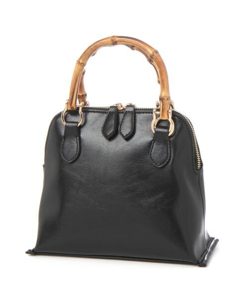 Andemiu（アンデミュウ）の「バンブーハンドルバッグ（バッグ・レディース・ブラック19/アイボリー52/ブルー80・F）」の18枚目の写真