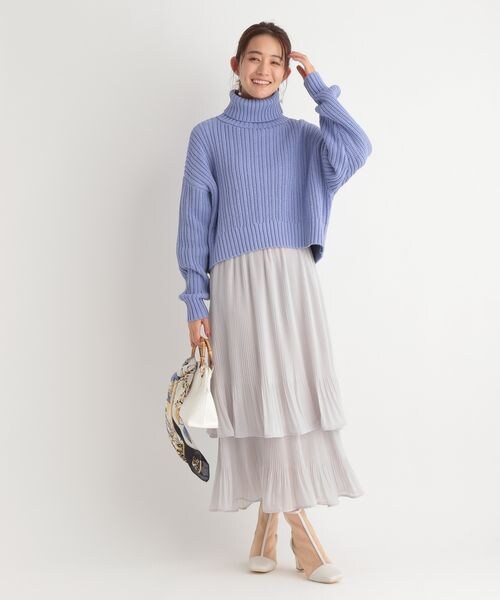 Andemiu（アンデミュウ）の「バンブーハンドルバッグ（バッグ・レディース・ブラック19/アイボリー52/ブルー80・F）」の12枚目の写真