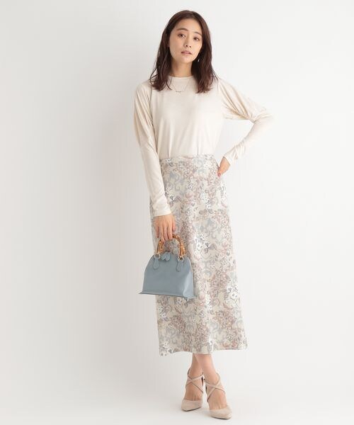 Andemiu（アンデミュウ）の「バンブーハンドルバッグ（バッグ・レディース・ブラック19/アイボリー52/ブルー80・F）」の13枚目の写真