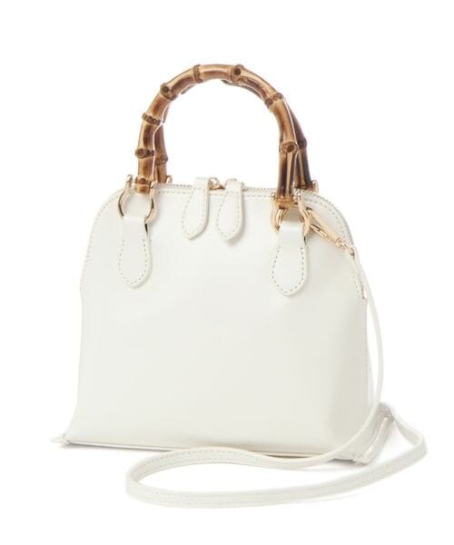 Andemiu（アンデミュウ）の「バンブーハンドルバッグ（バッグ・レディース・ブラック19/アイボリー52/ブルー80・F）」の15枚目の写真