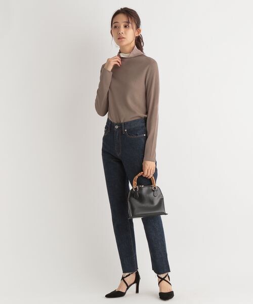 Andemiu（アンデミュウ）の「バンブーハンドルバッグ（バッグ・レディース・ブラック19/アイボリー52/ブルー80・F）」の14枚目の写真