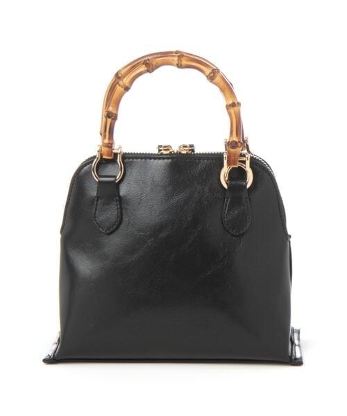 Andemiu（アンデミュウ）の「バンブーハンドルバッグ（バッグ・レディース・ブラック19/アイボリー52/ブルー80・F）」の20枚目の写真