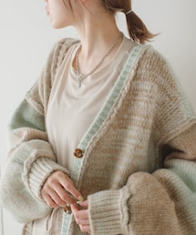 Kastane | 【2022SS予約アイテム】グラデーションニットカーディガン(カーディガン/ボレロ)