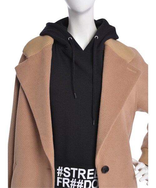 jouetie(ジュエティ)の「チェスタージャン(ジャケット/アウター・レディース・ブラック/ベージュ/ミックス・M)」の9枚目の写真