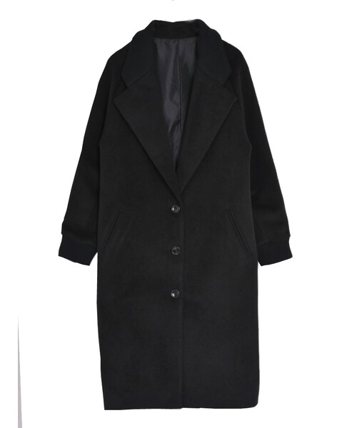 jouetie(ジュエティ)の「チェスタージャン(ジャケット/アウター・レディース・ブラック/ベージュ/ミックス・M)」の1枚目の写真