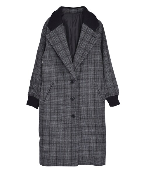 jouetie(ジュエティ)の「チェスタージャン(ジャケット/アウター・レディース・ブラック/ベージュ/ミックス・M)」の3枚目の写真