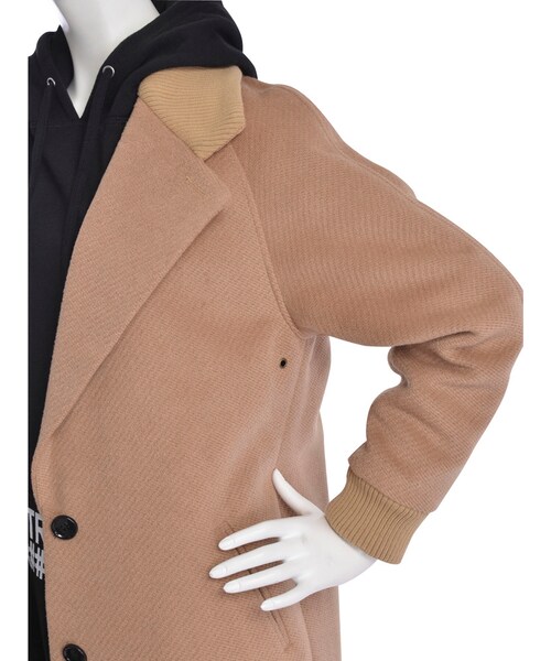 jouetie(ジュエティ)の「チェスタージャン(ジャケット/アウター・レディース・ブラック/ベージュ/ミックス・M)」の11枚目の写真