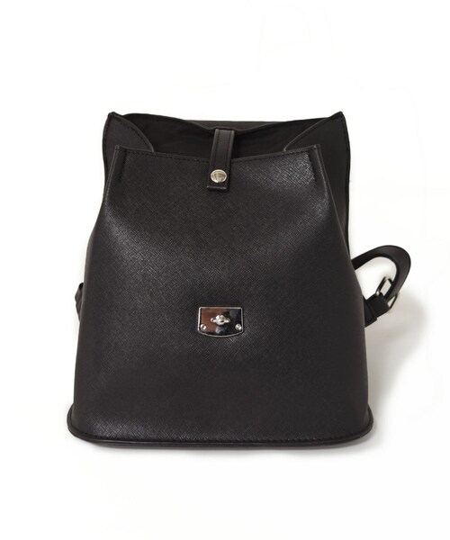 w closet（ダブルクローゼット）の「★先行予約★アソート柄ミニリュック【3月上旬入荷】（バッグ・レディース・ブラック/キャメル/チェッカー・FREE）」の6枚目の写真