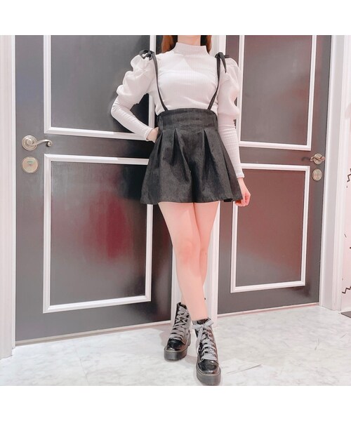 lilLilly（リルリリー）の「リボンデニムショートパンツ【2022S/S】（パンツ・レディース・LT BLUE/INDIGO/BLACK）」の15枚目の写真