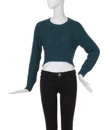 MURUA | 【CASUAL】RIBショートニットTOPS(トップス)
