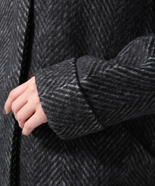 GLOBAL WORK（グローバルワーク）の「2WAYシャギーコート（ジャケット/アウター・レディース・ブラック09/ライトグレー15/ブルー85・Ｍ/Ｌ）」の13枚目の写真