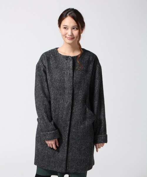 GLOBAL WORK（グローバルワーク）の「2WAYシャギーコート（ジャケット/アウター・レディース・ブラック09/ライトグレー15/ブルー85・Ｍ/Ｌ）」の7枚目の写真