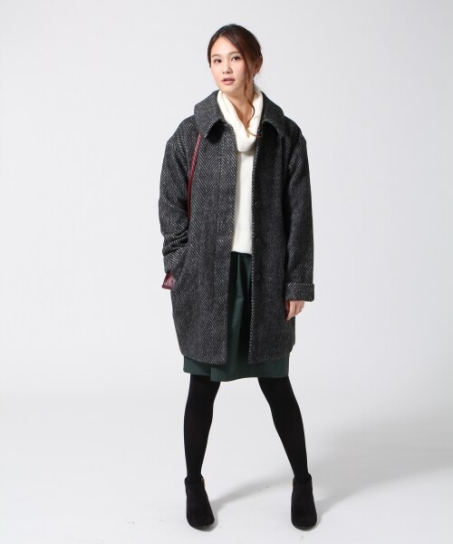 GLOBAL WORK（グローバルワーク）の「2WAYシャギーコート（ジャケット/アウター・レディース・ブラック09/ライトグレー15/ブルー85・Ｍ/Ｌ）」の4枚目の写真