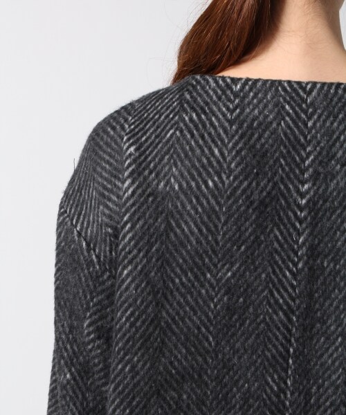 GLOBAL WORK（グローバルワーク）の「2WAYシャギーコート（ジャケット/アウター・レディース・ブラック09/ライトグレー15/ブルー85・Ｍ/Ｌ）」の16枚目の写真