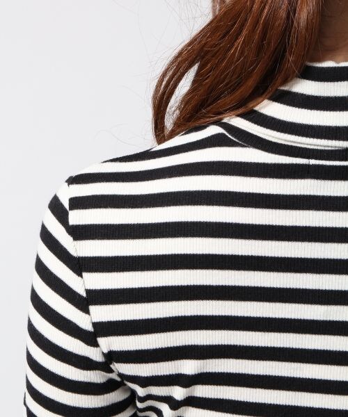 GLOBAL WORK（グローバルワーク）の「スパンテレコタートル長袖（トップス・レディース・ホワイト05/ボーダー08/ブラック09/ボーダー10/グレー15・Ｓ/Ｍ/Ｌ）」の13枚目の写真