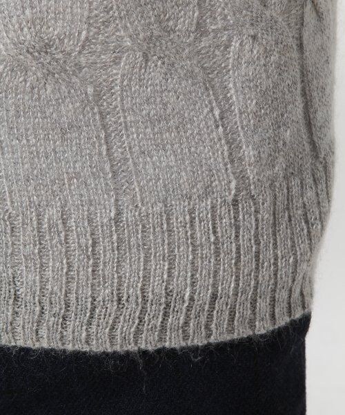 GLOBAL WORK（グローバルワーク）の「モヘアケーブルニット（トップス・メンズ・ホワイト05/グレー15/ライトグリーン72/ブルー85・Ｓ/Ｍ/Ｌ）」の14枚目の写真