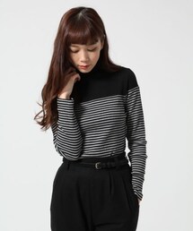 HARE | リブキリカエタートルプルオーバー(トップス)