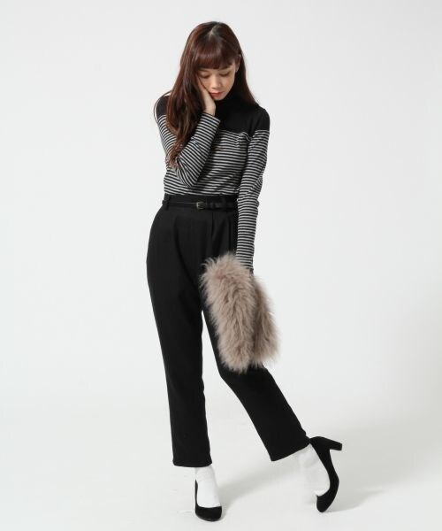 HARE（ハレ）の「リブキリカエタートルプルオーバー（トップス・レディース・オフホワイト/ブラック・FREE）」の13枚目の写真