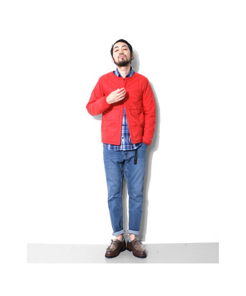 URBAN RESEARCH DOORS（アーバンリサーチドアーズ）の「ストレッチ中綿ジャケット（ジャケット/アウター・メンズ・Blue/Red/Black・38/40）」の4枚目の写真