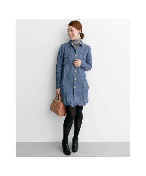 URBAN RESEARCH ROSSO WOMEN（アーバンリサーチ　ロッソ）の「ROSSO×Lee　ワークワンピース（ワンピース/ドレス・レディース・LSW・S/M）」の3枚目の写真