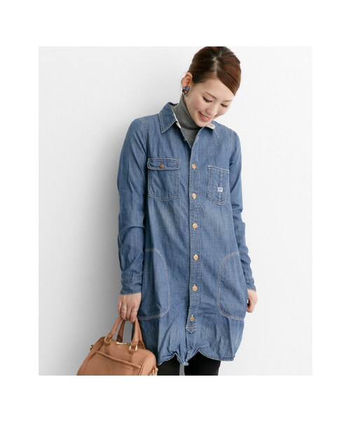 URBAN RESEARCH ROSSO WOMEN（アーバンリサーチ　ロッソ）の「ROSSO×Lee　ワークワンピース（ワンピース/ドレス・レディース・LSW・S/M）」の2枚目の写真