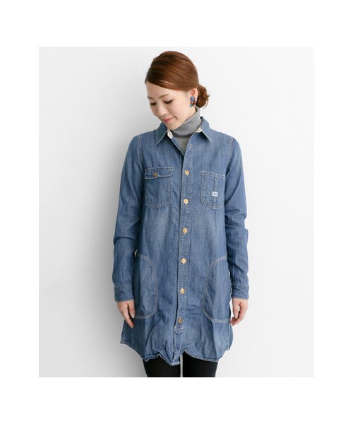 URBAN RESEARCH ROSSO WOMEN（アーバンリサーチ　ロッソ）の「ROSSO×Lee　ワークワンピース（ワンピース/ドレス・レディース・LSW・S/M）」の4枚目の写真