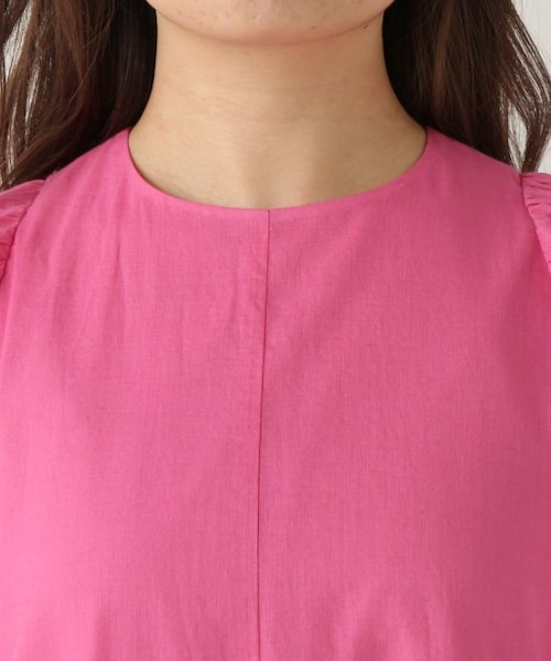 ENsMOL.（エンスモール）の「パフスリーブロングワンピース（ワンピース/ドレス・レディース・クロ/ブルー/ピンク・FREE）」の10枚目の写真