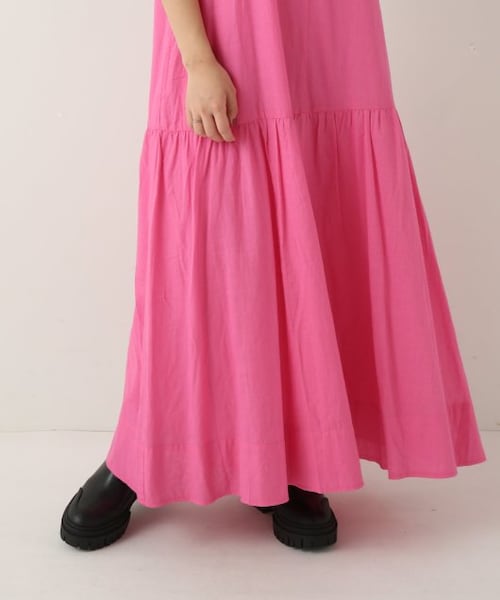 ENsMOL.（エンスモール）の「パフスリーブロングワンピース（ワンピース/ドレス・レディース・クロ/ブルー/ピンク・FREE）」の15枚目の写真