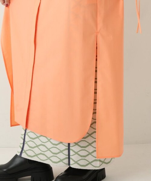 ENsMOL.（エンスモール）の「スリットシャツワンピース（ワンピース/ドレス・レディース・オレンジ/オフシロ・FREE）」の12枚目の写真