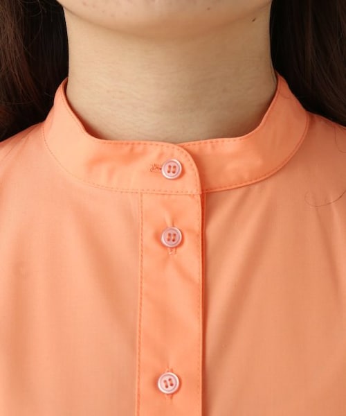 ENsMOL.（エンスモール）の「スリットシャツワンピース（ワンピース/ドレス・レディース・オレンジ/オフシロ・FREE）」の11枚目の写真